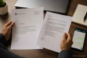 Comparing a legitimate job offer versus a suspicious recruiter message