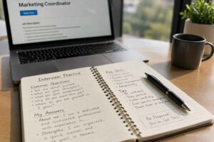Practicing interview answers using the STAR method