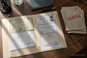 Organizing original documents for Pakistan Navy application