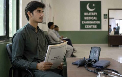 Pakistan Army medical test explained - candidate at medical examination center