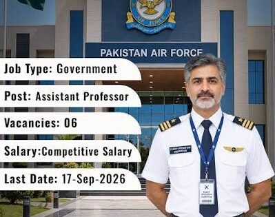 Short Service Commission in Pakistan Air Force 2026