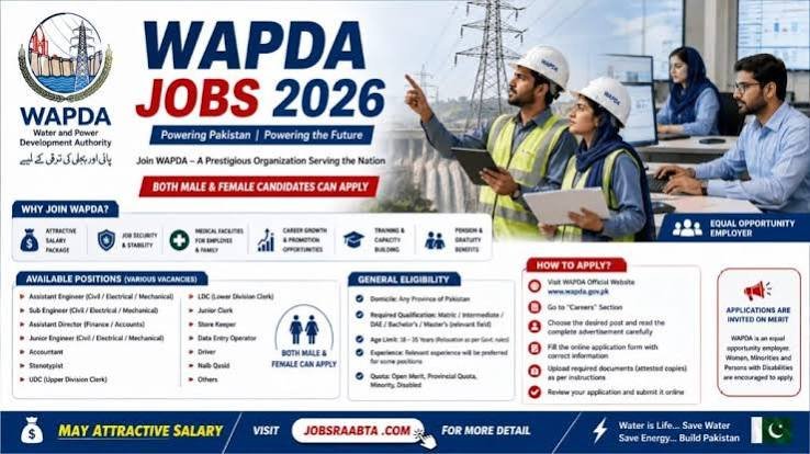 WAPDA jobs 2026 test preparation guide for applicants